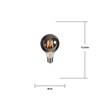 Dekorační LED žárovka PLAIN SMOKE E27, A+, 80ml, 2100K kouřová_4