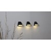 LED solární nástěnné osvětlení se senzorem soumraku WALLY MINI SET/3ks černé_0