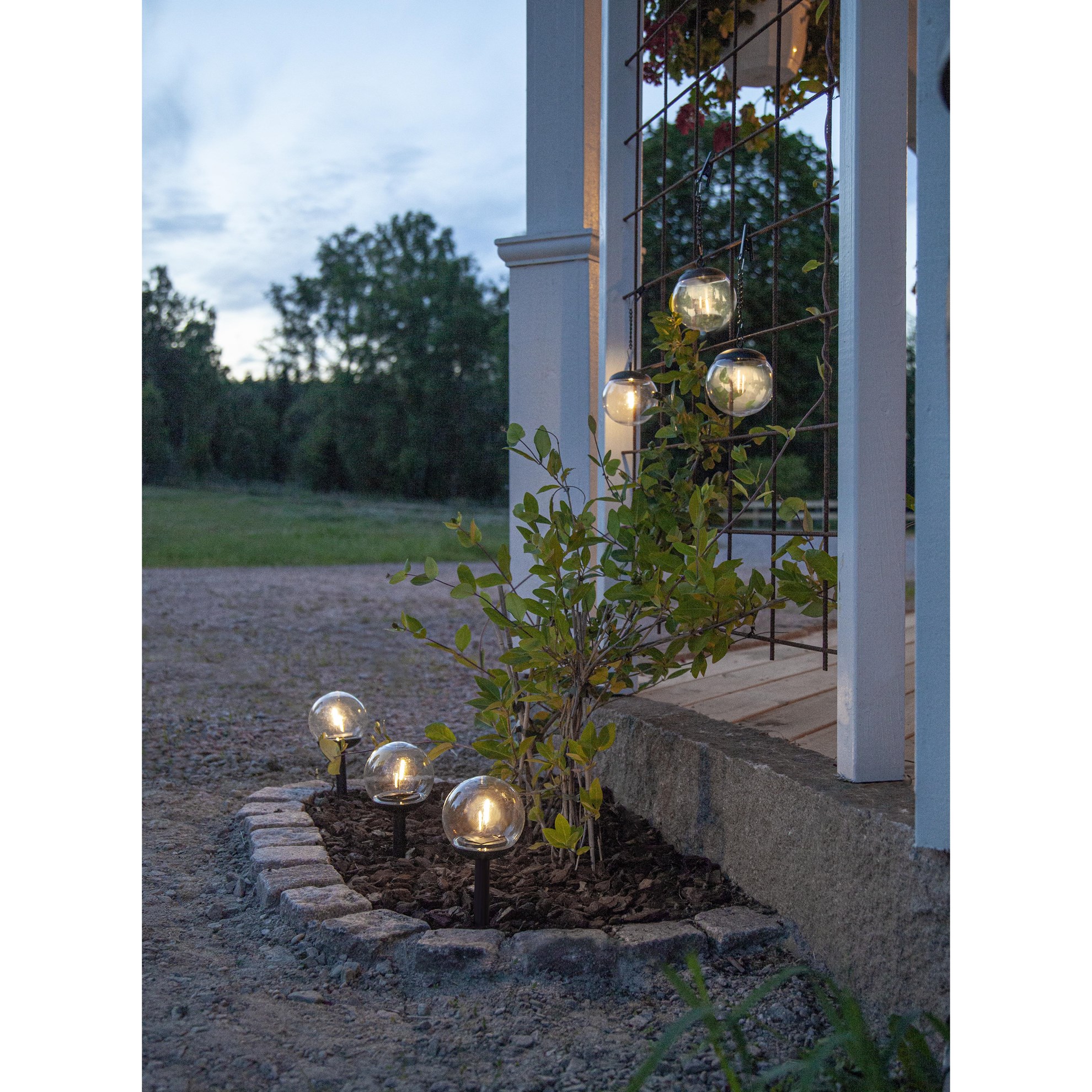 LED solární osvětlení BOLLARD GLOBE SET/3 ks_1