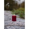 LED svíčka FLAMME PAULA 10 cm červená_3