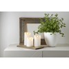 LED svíčka FLAMME RUSTIC 15 cm bílá_0