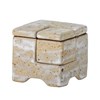 Dekorační kameninové mini boxy Madox 8x8 cm šedé_0