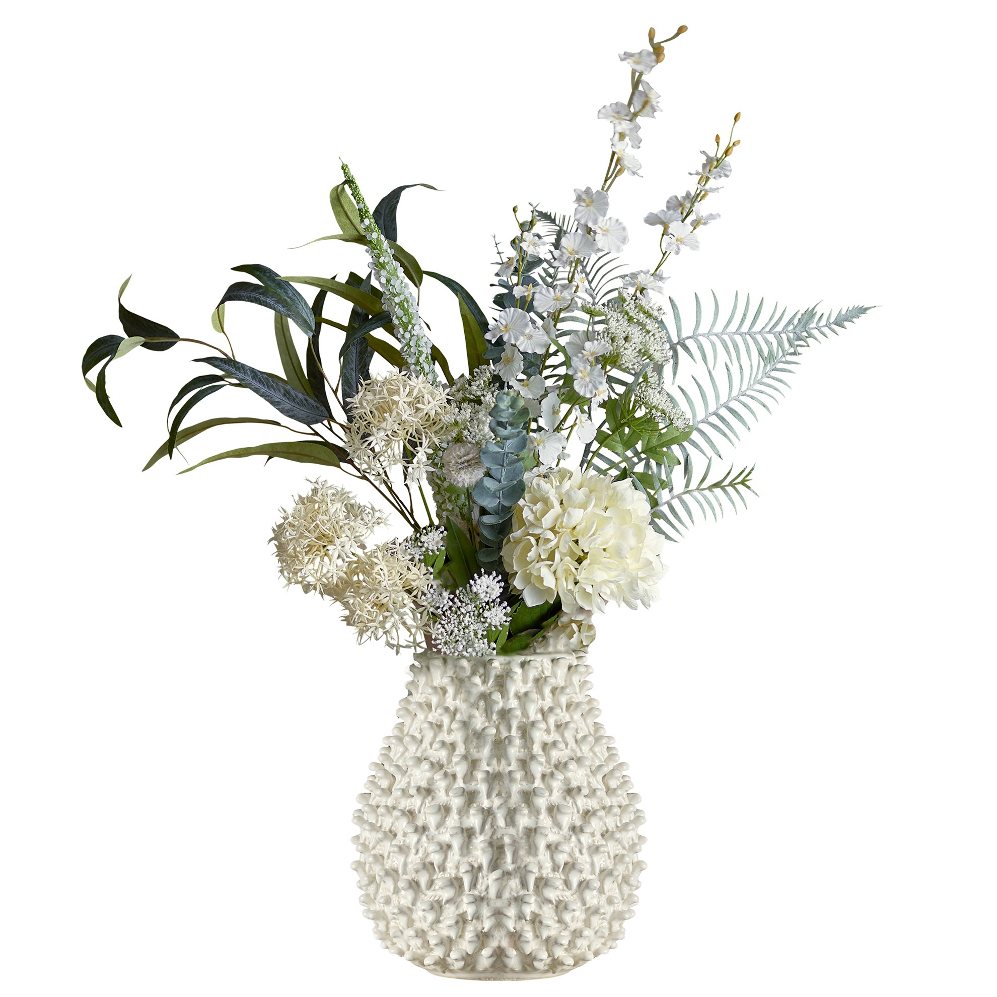 Kytice bouquet Symphonie 103 cm bílá - umělá dekorace_1