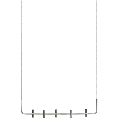 Stříbrný závěsný svícen House Doctor MAXI D. 102 cm pro LED svíčky_2