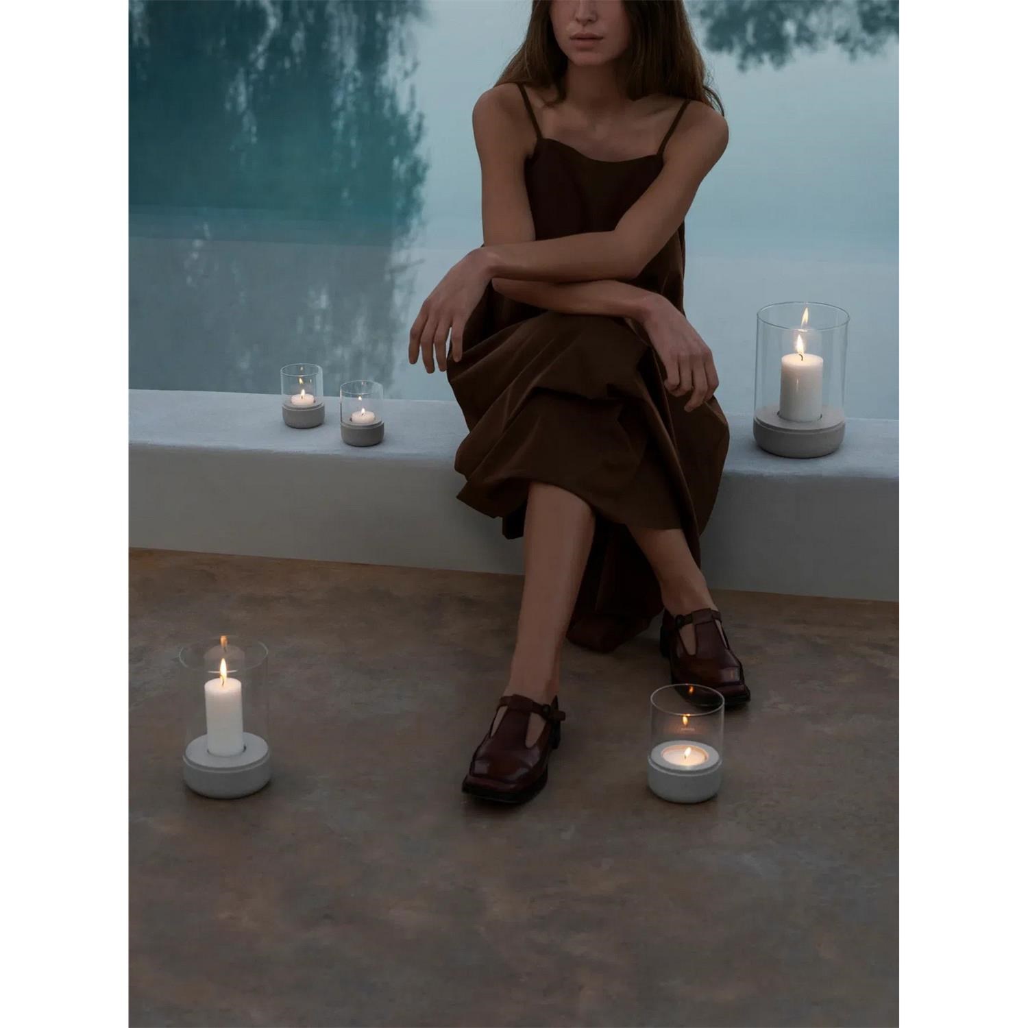 Svícen na čajovou svíčku Blomus CALMA V.9cm SET/2ks slonovinová kost_2