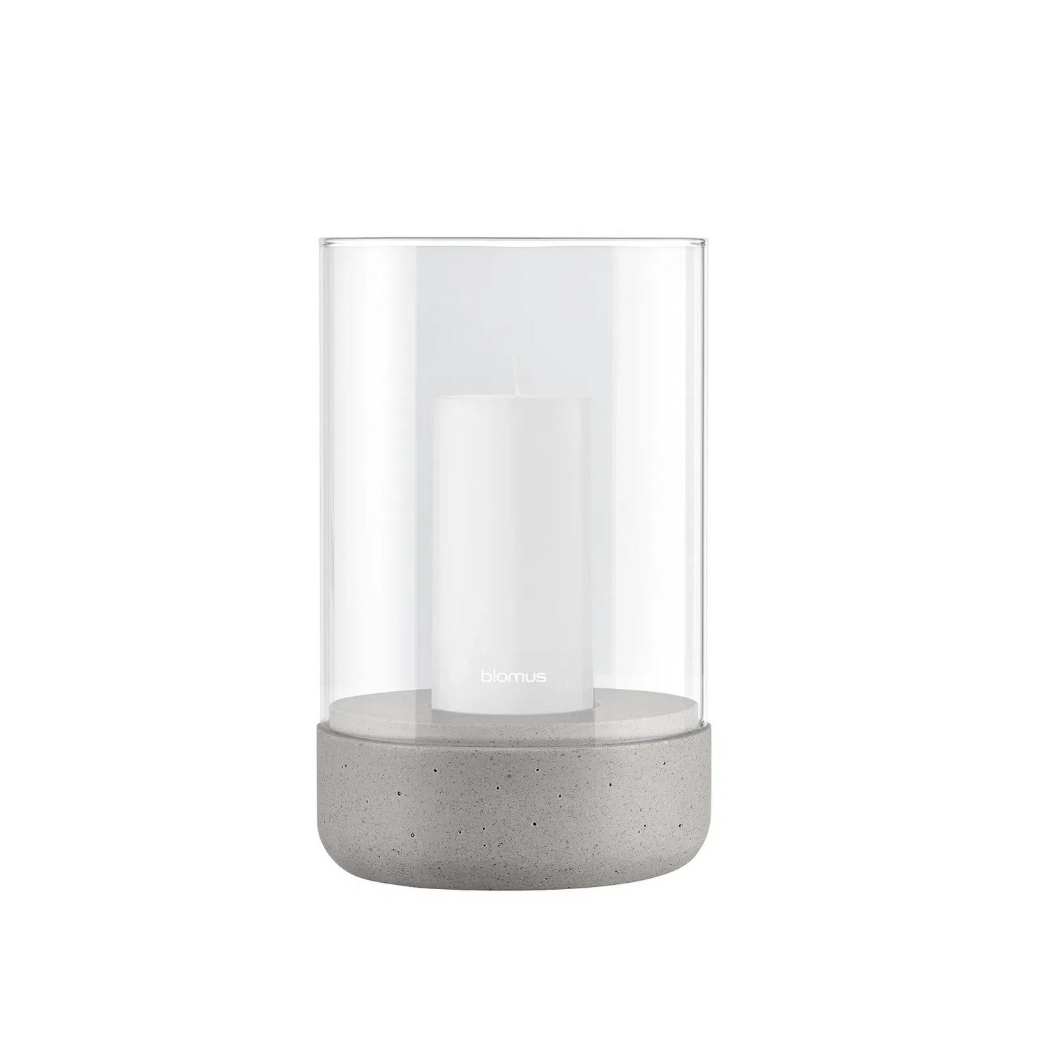 Svícen na čajovou svíčku Blomus CALMA V.20cm světle šedý_0