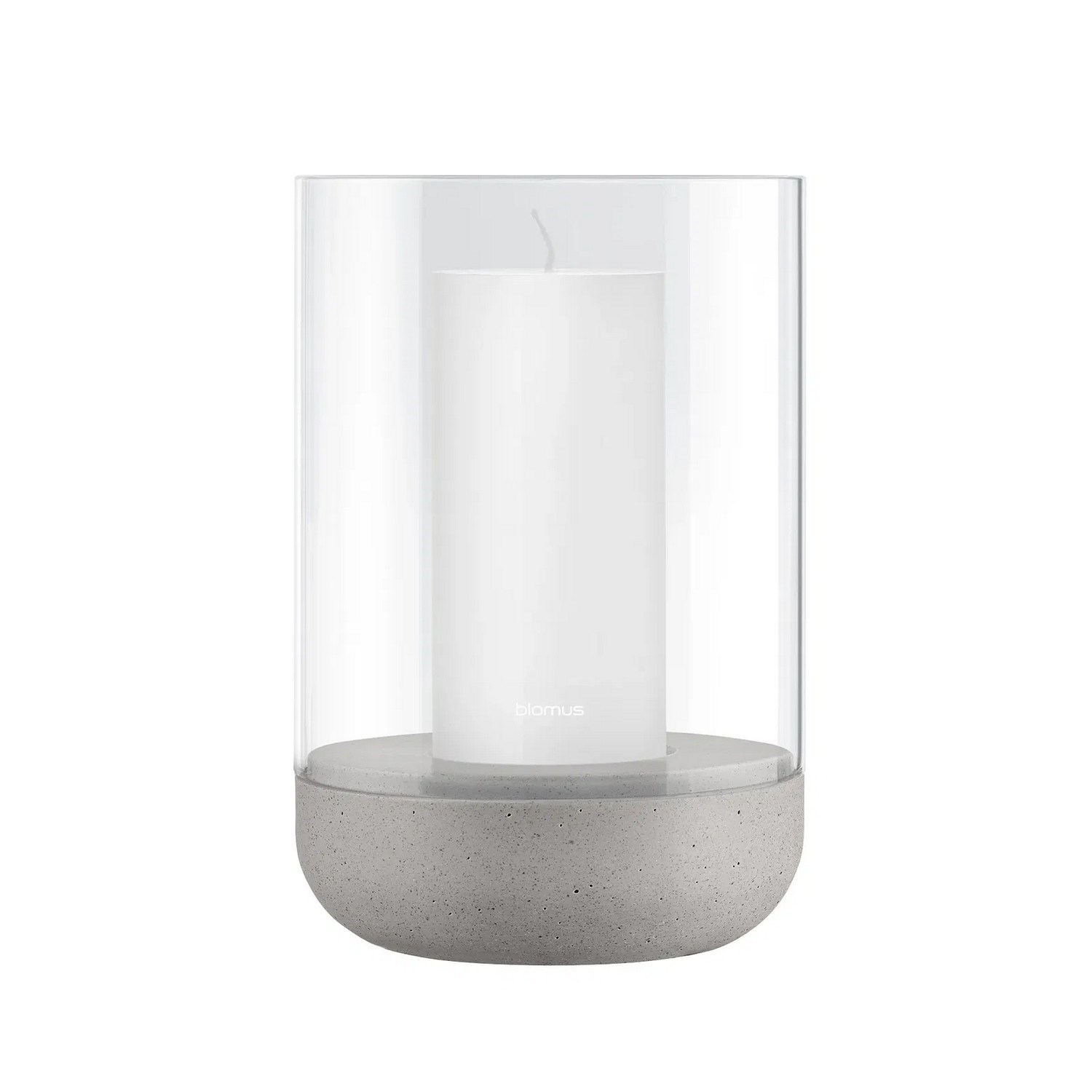 Svícen na čajovou svíčku Blomus CALMA V.22cm světle šedý_0