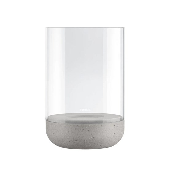 Svícen na čajovou svíčku Blomus CALMA V.22cm světle šedý_1