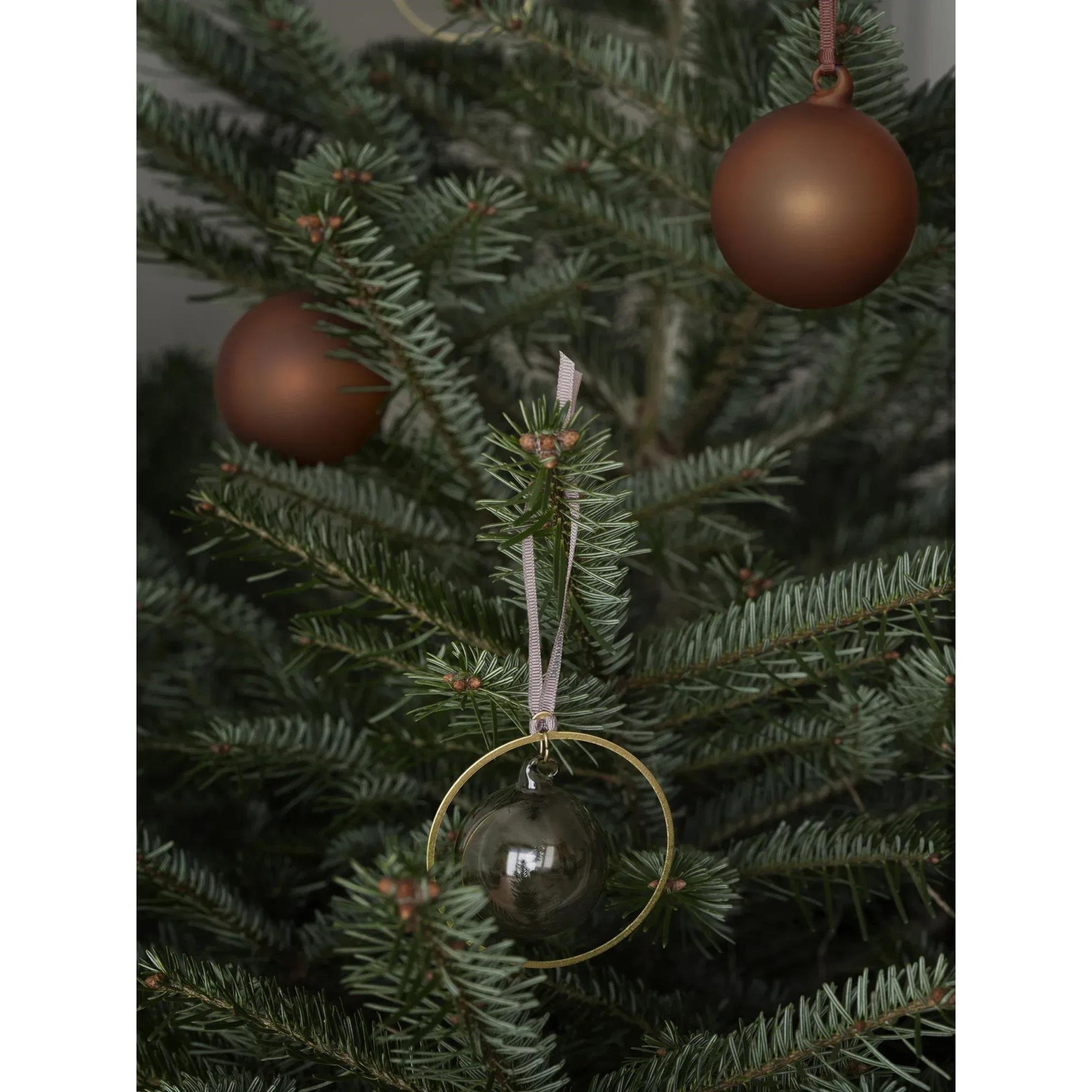 Skleněné ozdoby Blomus JUHLA P.7cm SET/4ks hnědé_1