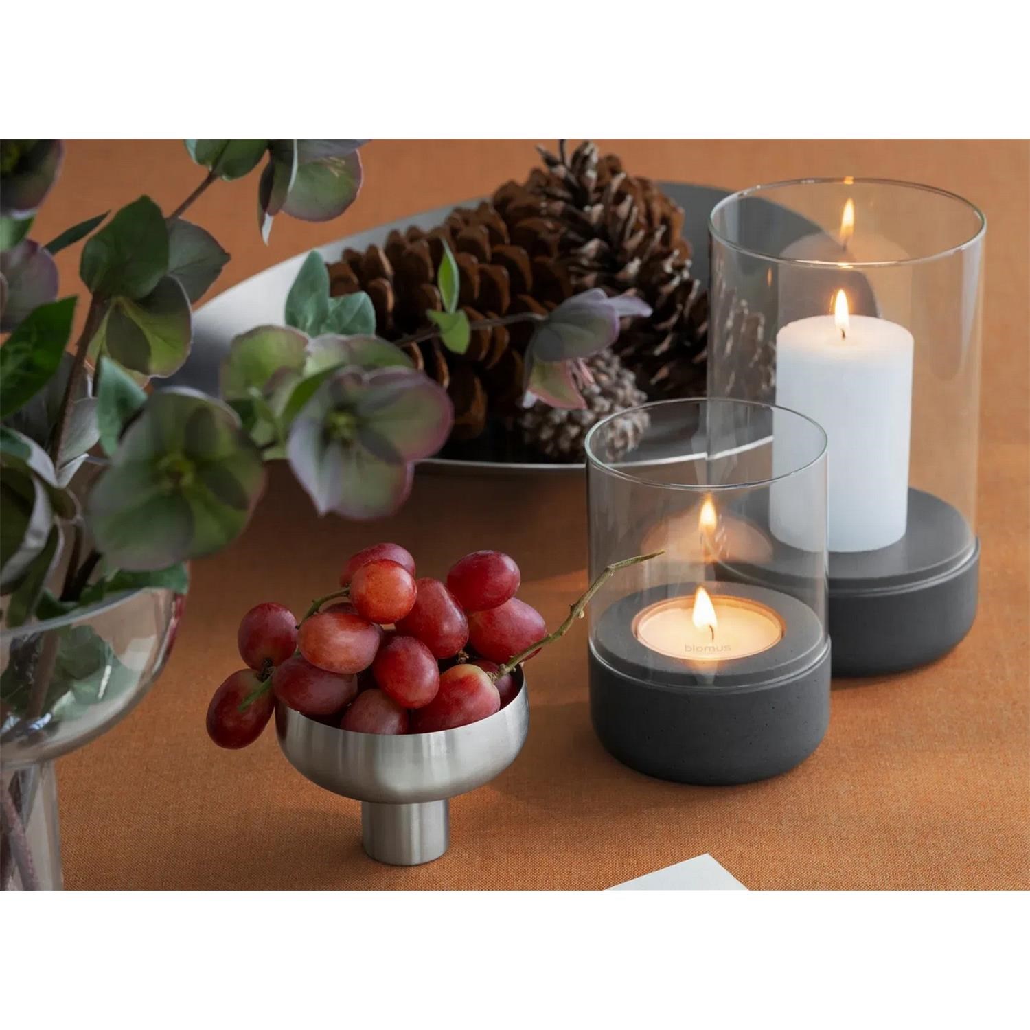 Svícen na čajovou svíčku Blomus CALMA V.14cm zelený_2