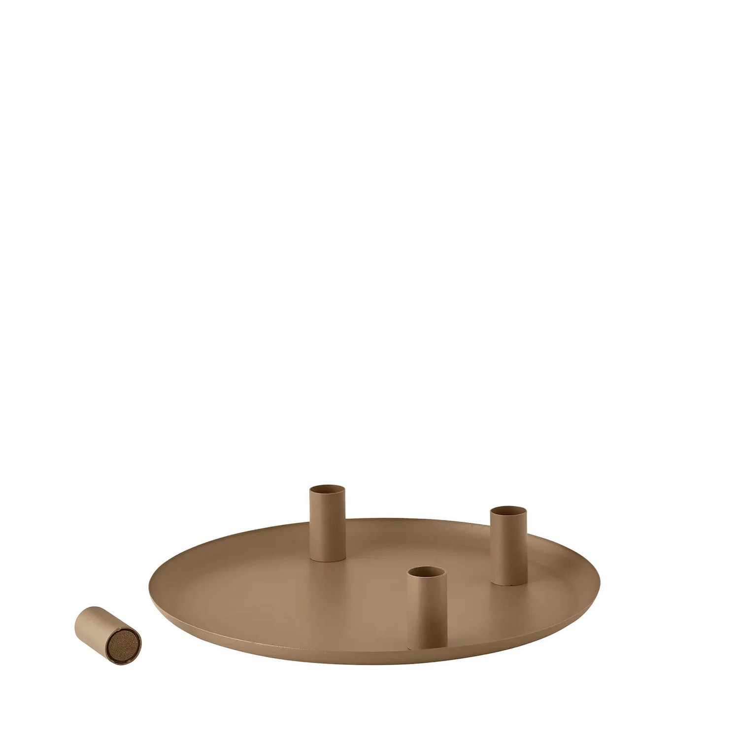 Kulatý svícen Blomus LOHA P.30cm jantarově hnědý_1