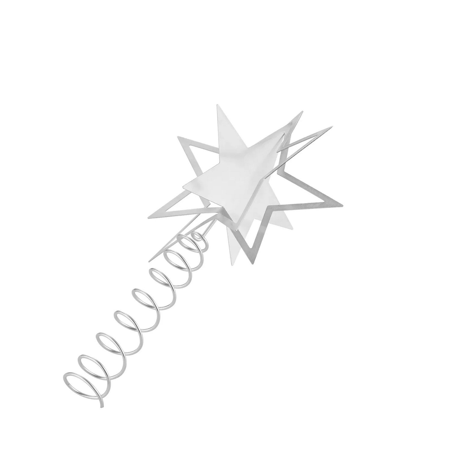 Kovová hvězda na vánoční stromek Blomus KITAI V.26cm stříbrná_1