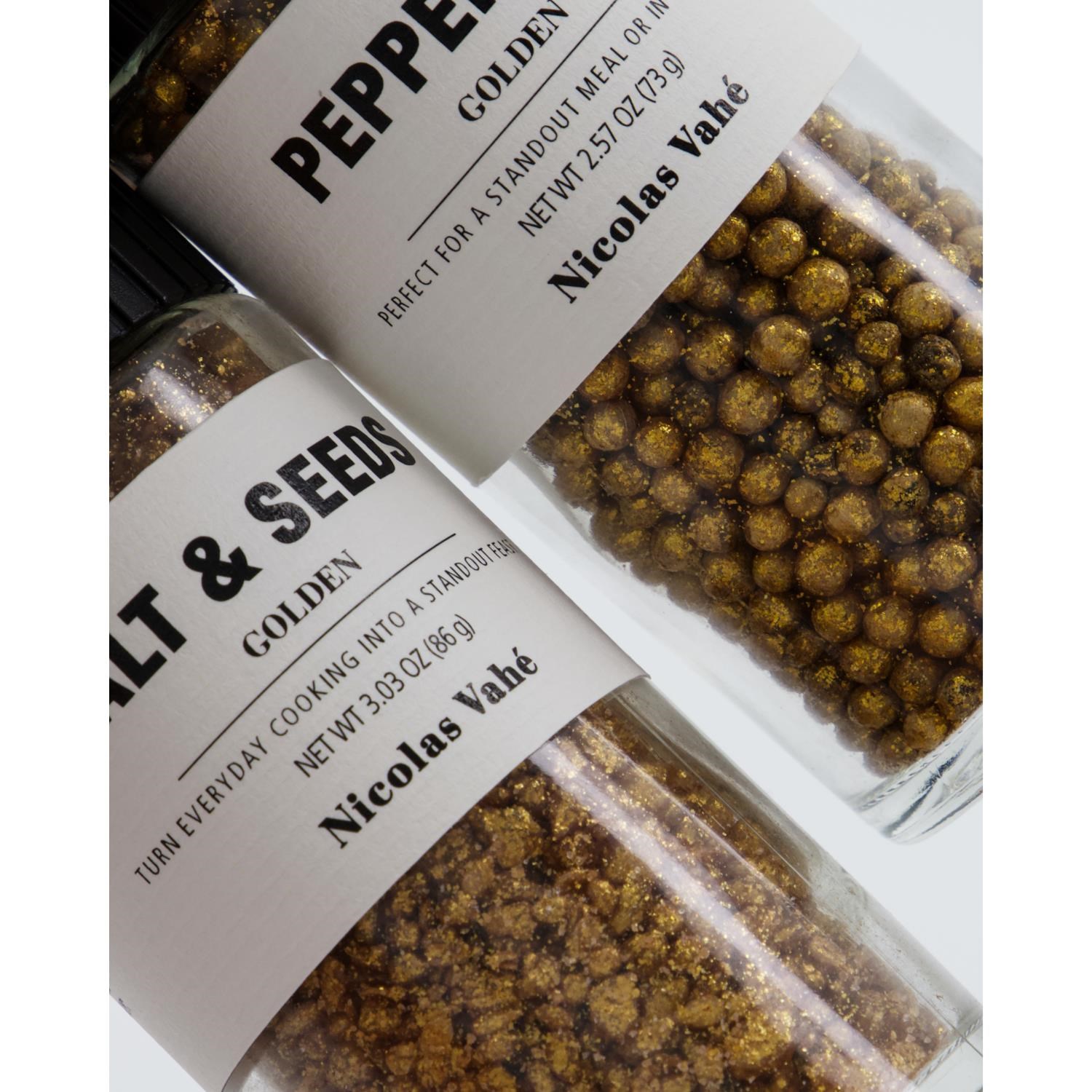 Dárková sada Nicolas Vahé zlatá sůl a pepř SET/2ks_0
