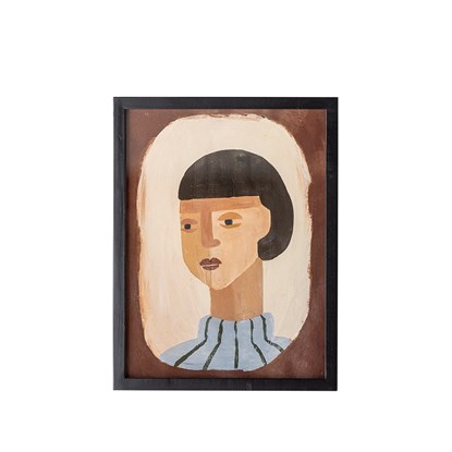 Obraz v hnědém rámu AMANDA portrét 42x32cm hnědý_2