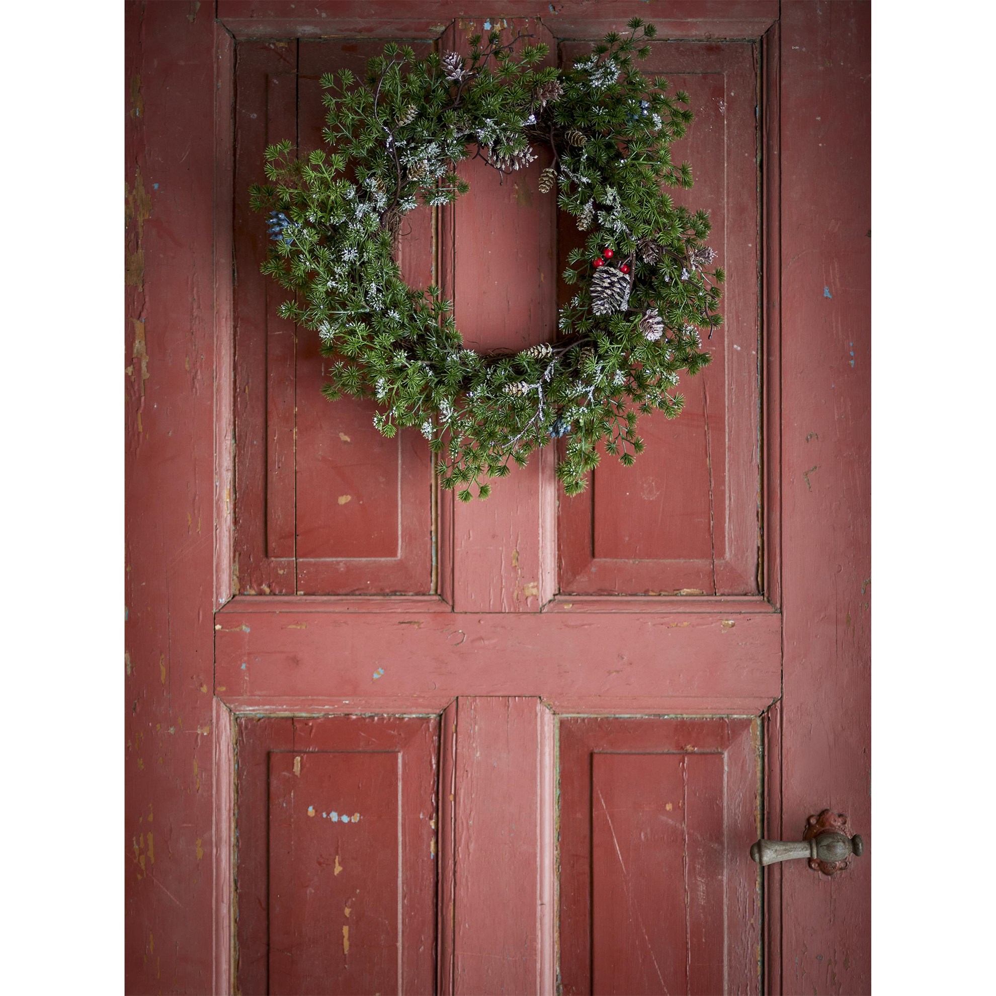 Umělý cedrový věnec P.50cm zelený_1