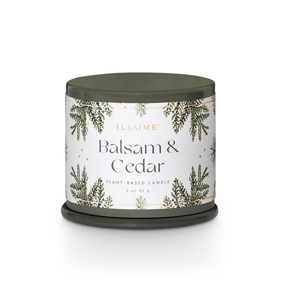 Svíčka v plechu Balsam & Cedar DEMI VANITY 85 g zelená_2