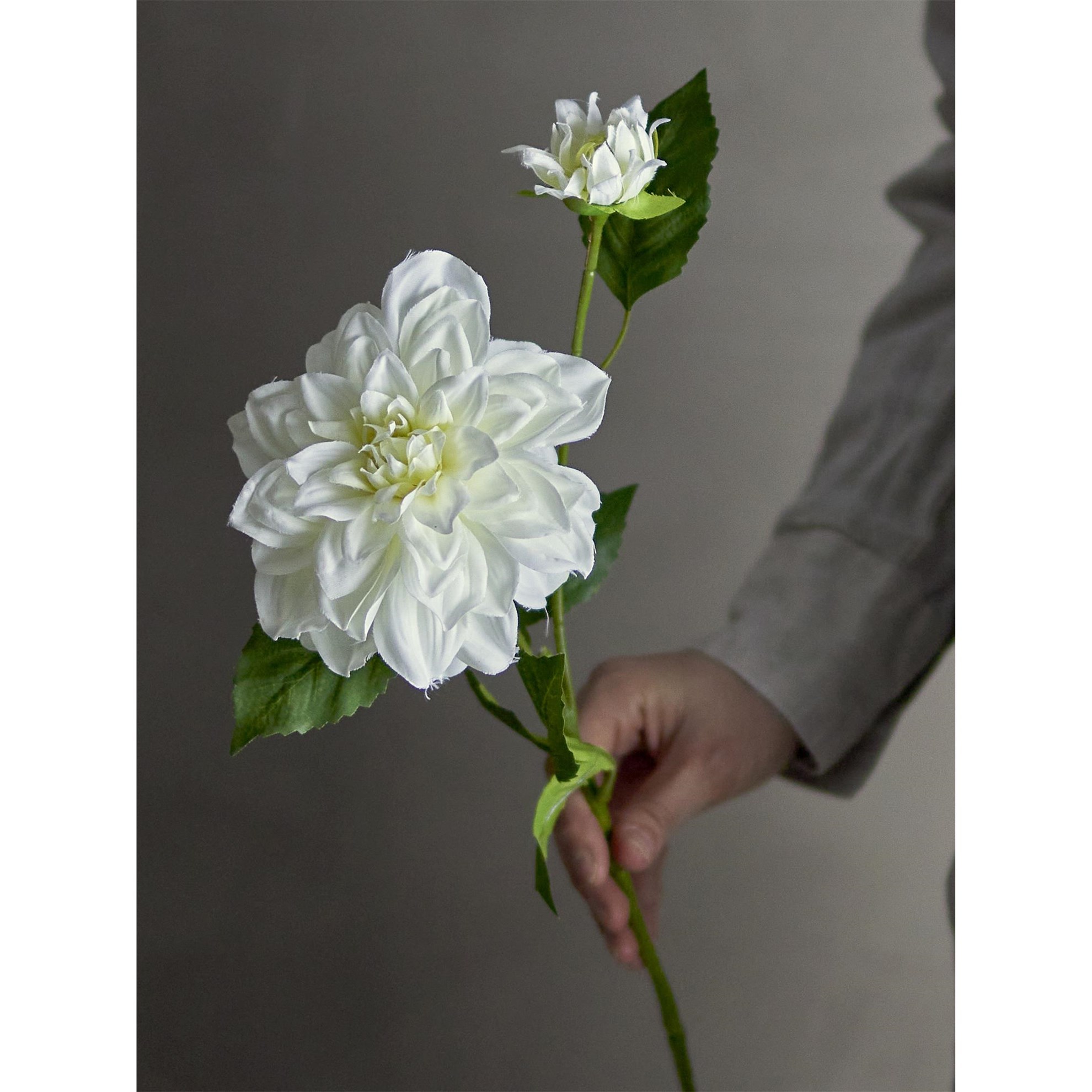 Umělá květina JIŘINA V.63,5cm bílá_0