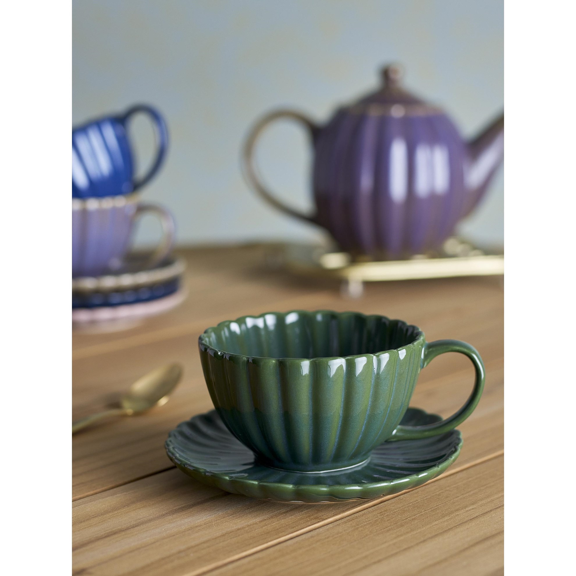 Šálek s podšálkem LATINA 200ml zelený_0