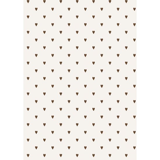 Role balícího papíru Ib Laursen 5 m hnědá srdíčka_0