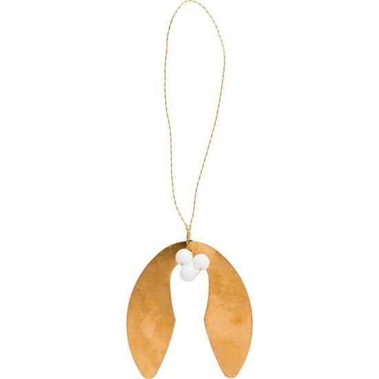 Mosazná ozdoba jmelí na zavěšení Ib Laursen Gloria_0