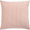 Povlak na polštář Holly Ib Laursen 50x50 cm přírodní s červenými tkanými pruhy_0