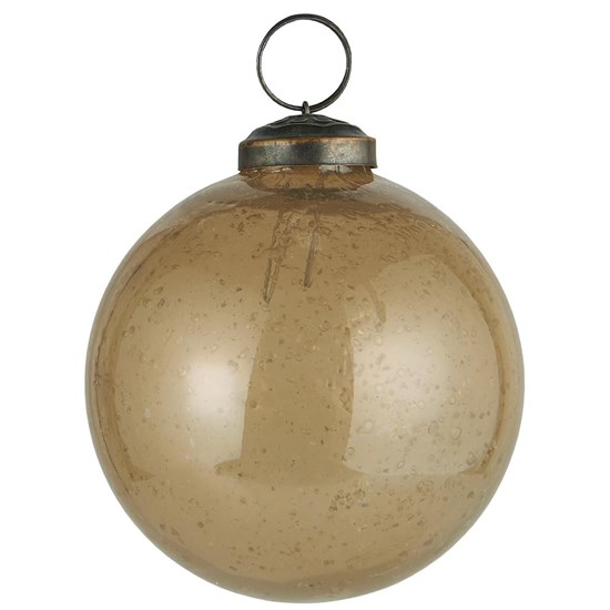 Skleněná vánoční ozdoba Ib Laursen P.8 cm medová_0