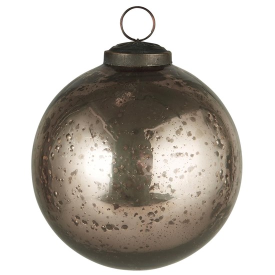 Skleněná vánoční ozdoba Ib Laursen P.9,5 cm stříbrná_0