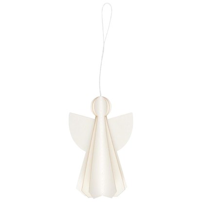 Papírové vánoční ozdoby andělé SET/3ks Ib Laursen V.14 cm bílé_0