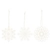 Papírové vánoční ozdoby vločky Ib Laursen SET/3ks bílé_0