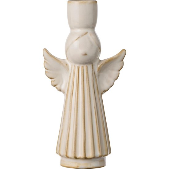 Svícen s dekorem anděla Ib Laursen V.16,5 cm ivory_0