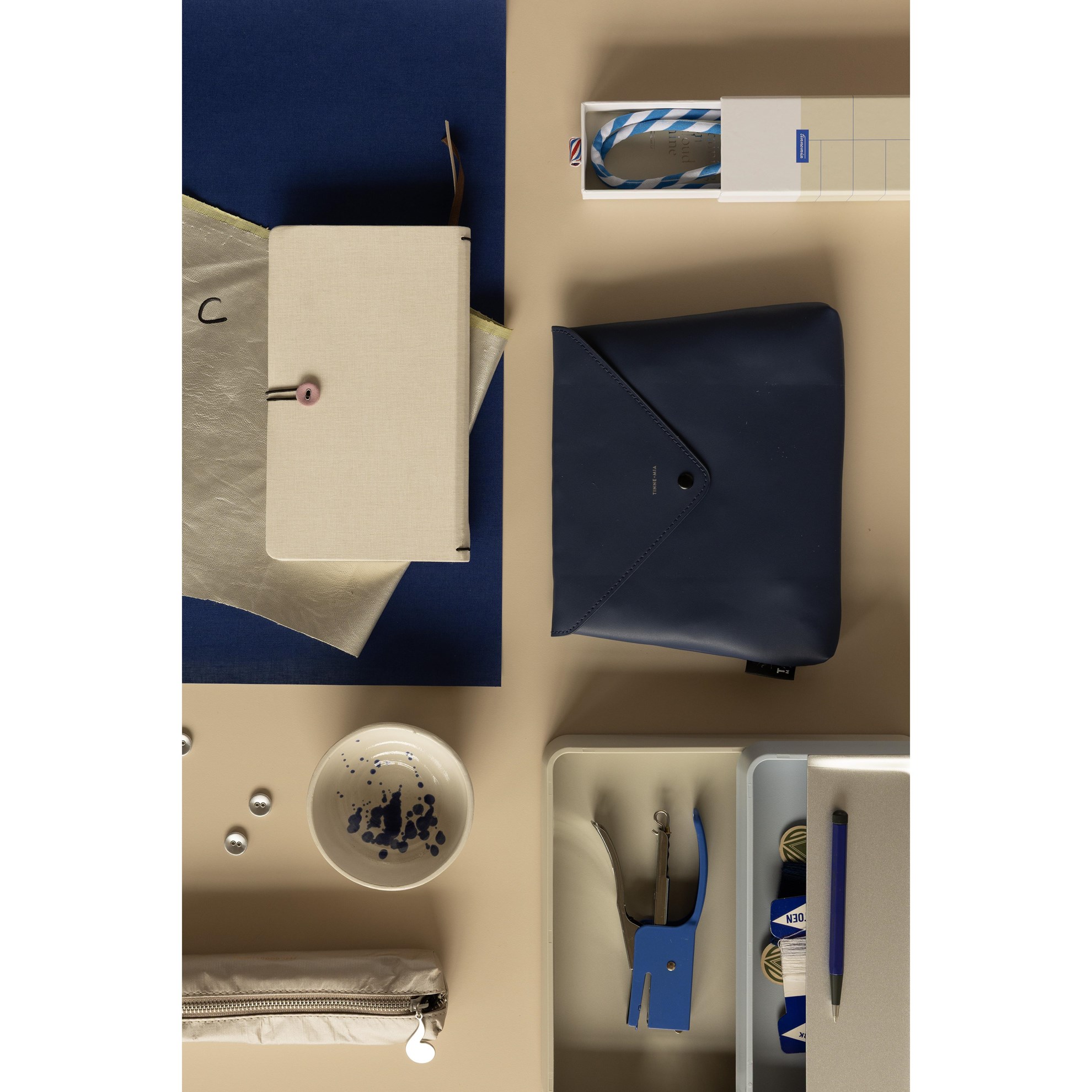 Kabelka / psaníčko Tinne + Mia ENVELOPE blue opal_2