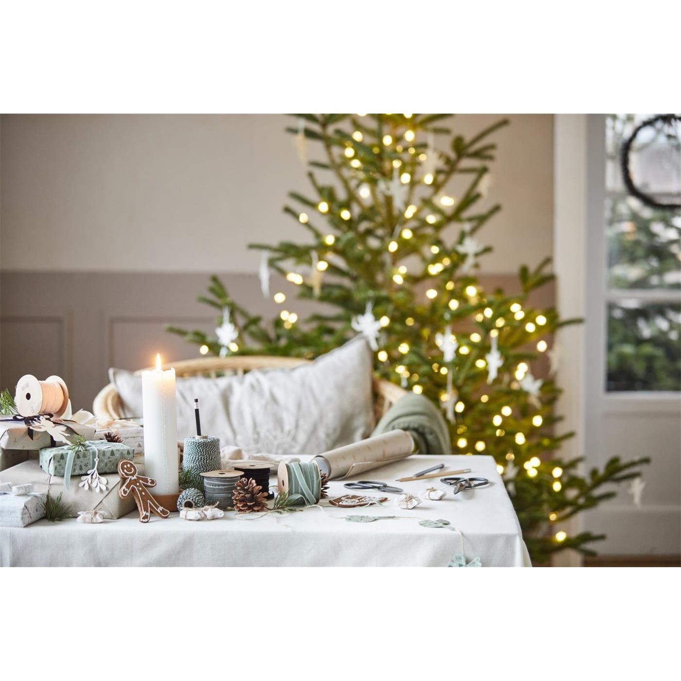 Sametová stuha na cívce Ib Laursen 10 m dusty green_2