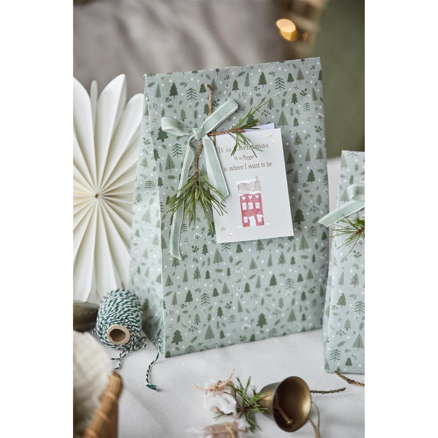 Sametová stuha na cívce Ib Laursen 10 m dusty green_3