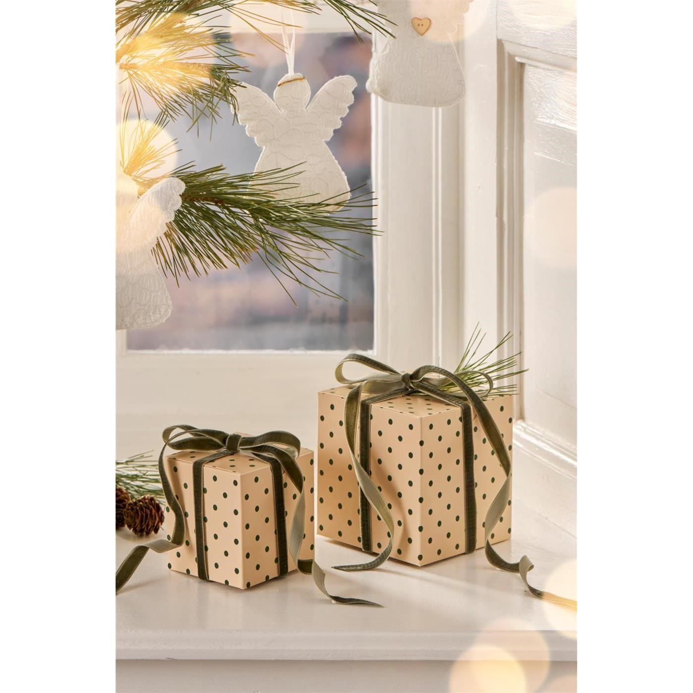 Látková ozdoba anděl Ib Laursen s výšivkou SET/4 druhy_3