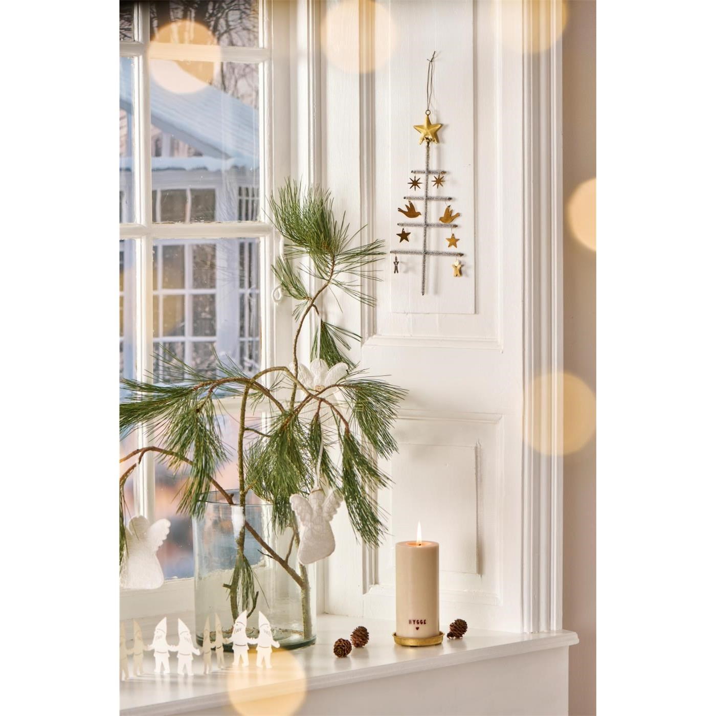 Látková ozdoba anděl Ib Laursen s výšivkou SET/4 druhy_4