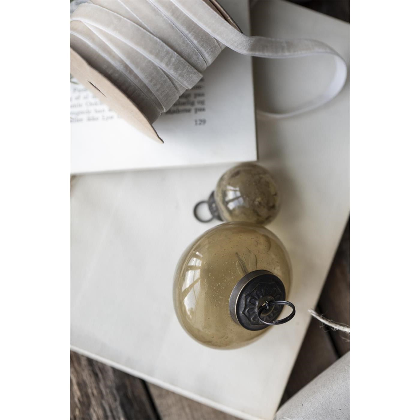 Skleněné vánoční ozdoby Ib Laursen P.3,3 cm SET/8ks medové_0