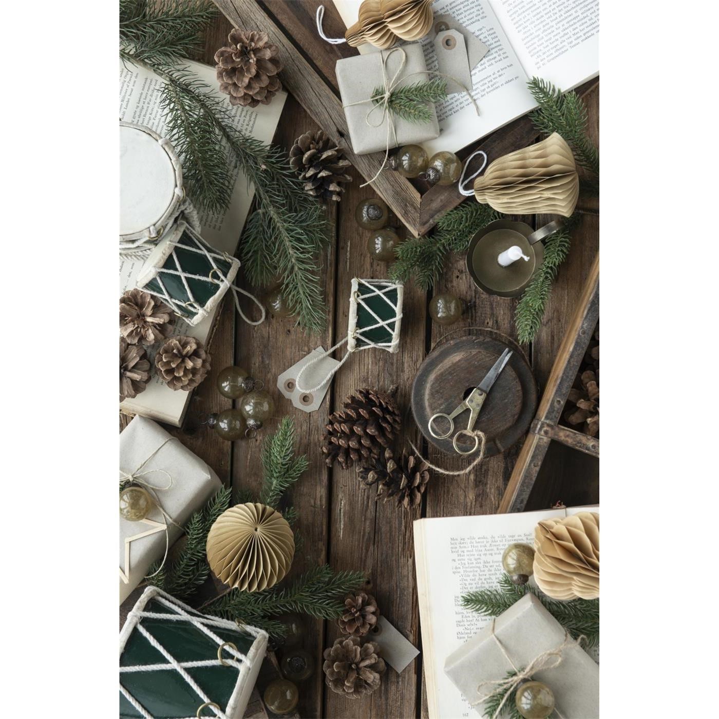 Skleněné vánoční ozdoby Ib Laursen P.3,3 cm SET/8ks medové_2