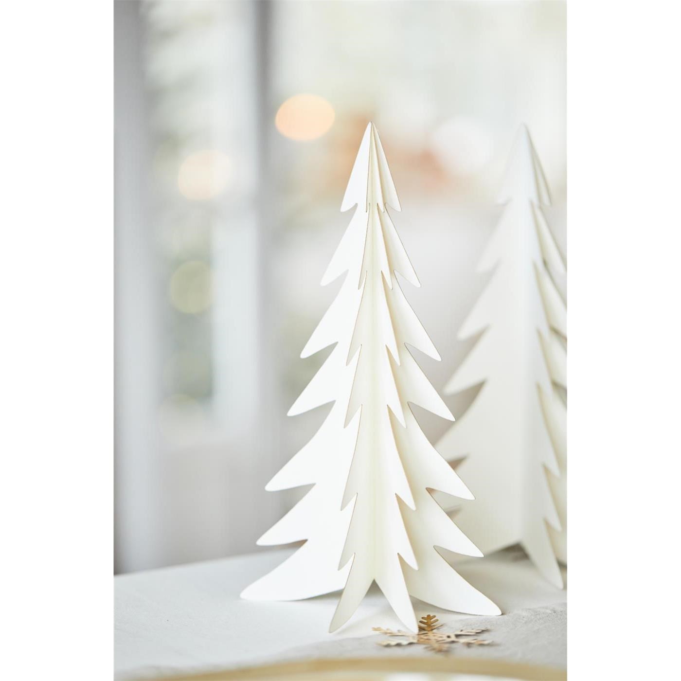 Papírový vánoční stromek Ib Laursen V.25 cm bílý_2
