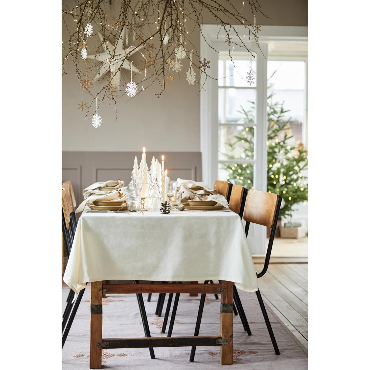 Papírový vánoční stromek Ib Laursen V.25 cm bílý_5