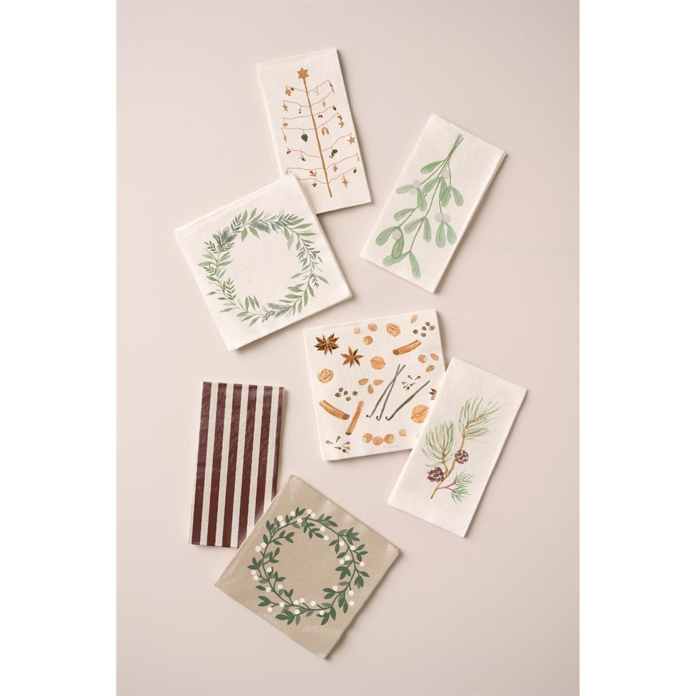 Papírové ubrousky Ib Laursen s motivem borovicové větvičky SET/16ks_1