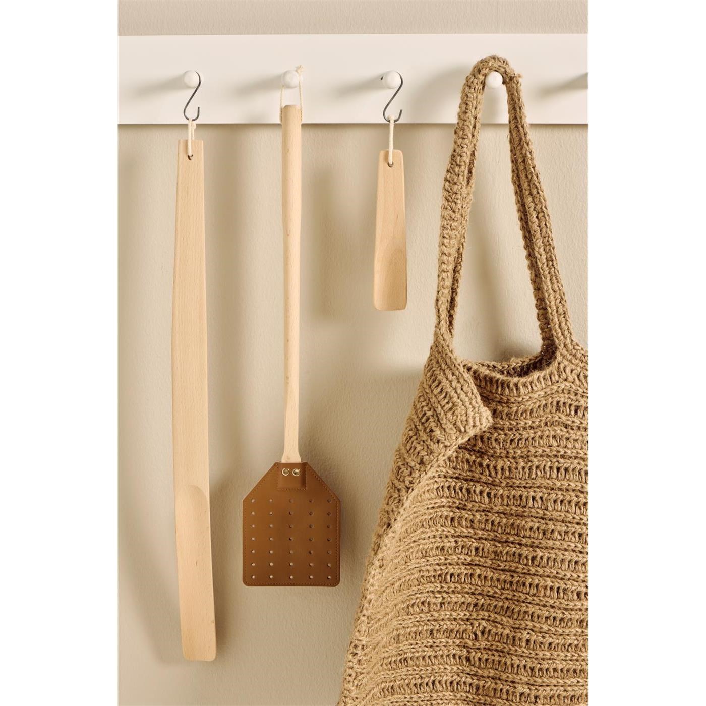 Plácačka na mouchy Ib Laursen s kůží D.49,5 cm_2