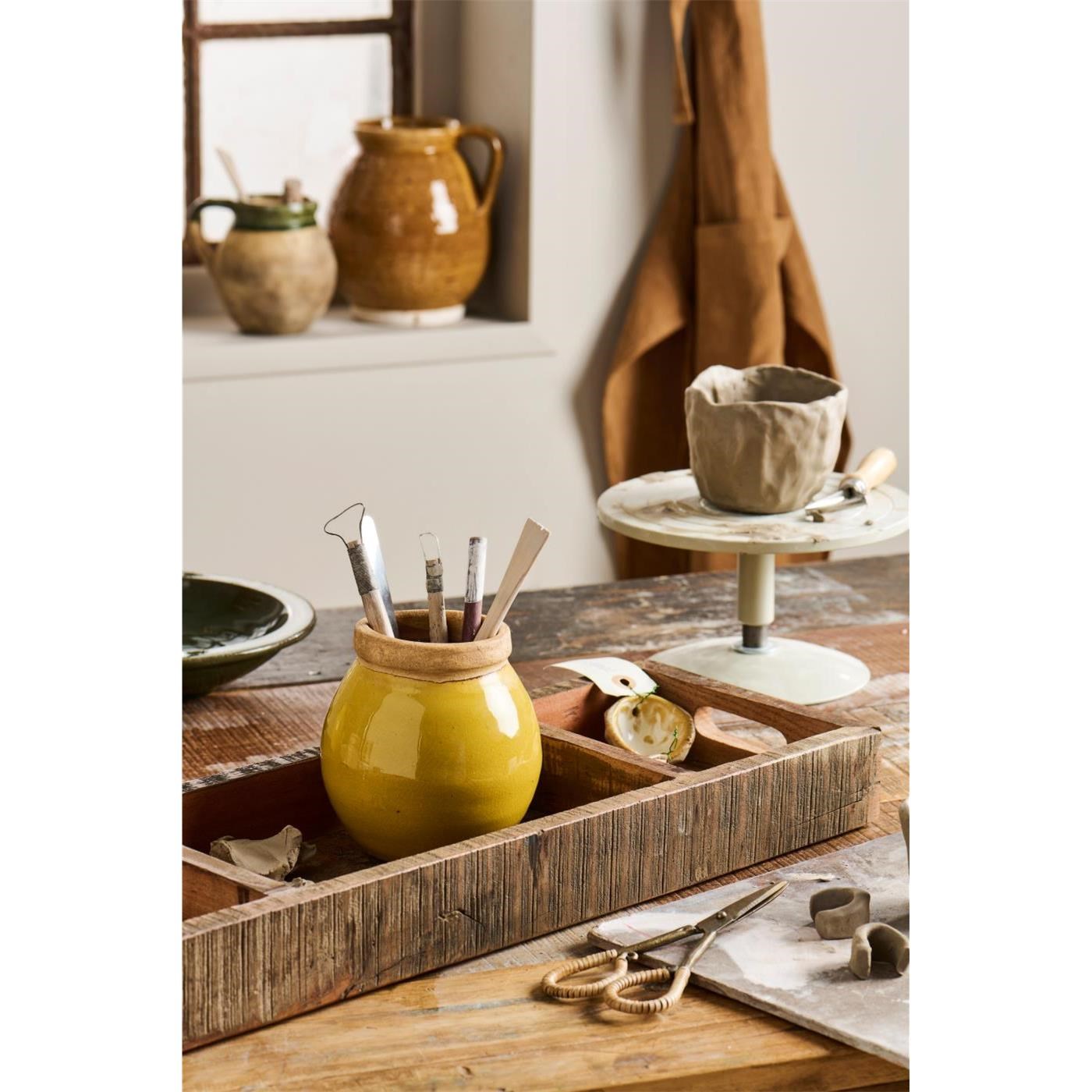 Nůžky s ratanovou rukojetí Ib Laursen Scissors D.17,8 cm_1