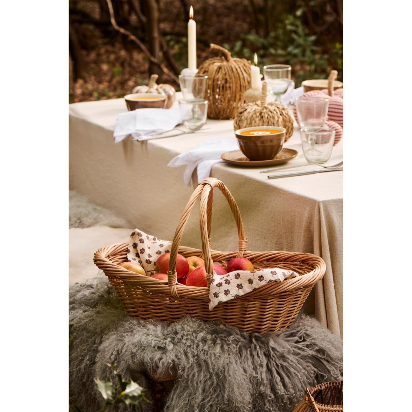 Kuchyňská utěrka Birk Ib Laursen 70x50 cm přírodní s hnědými listy_1