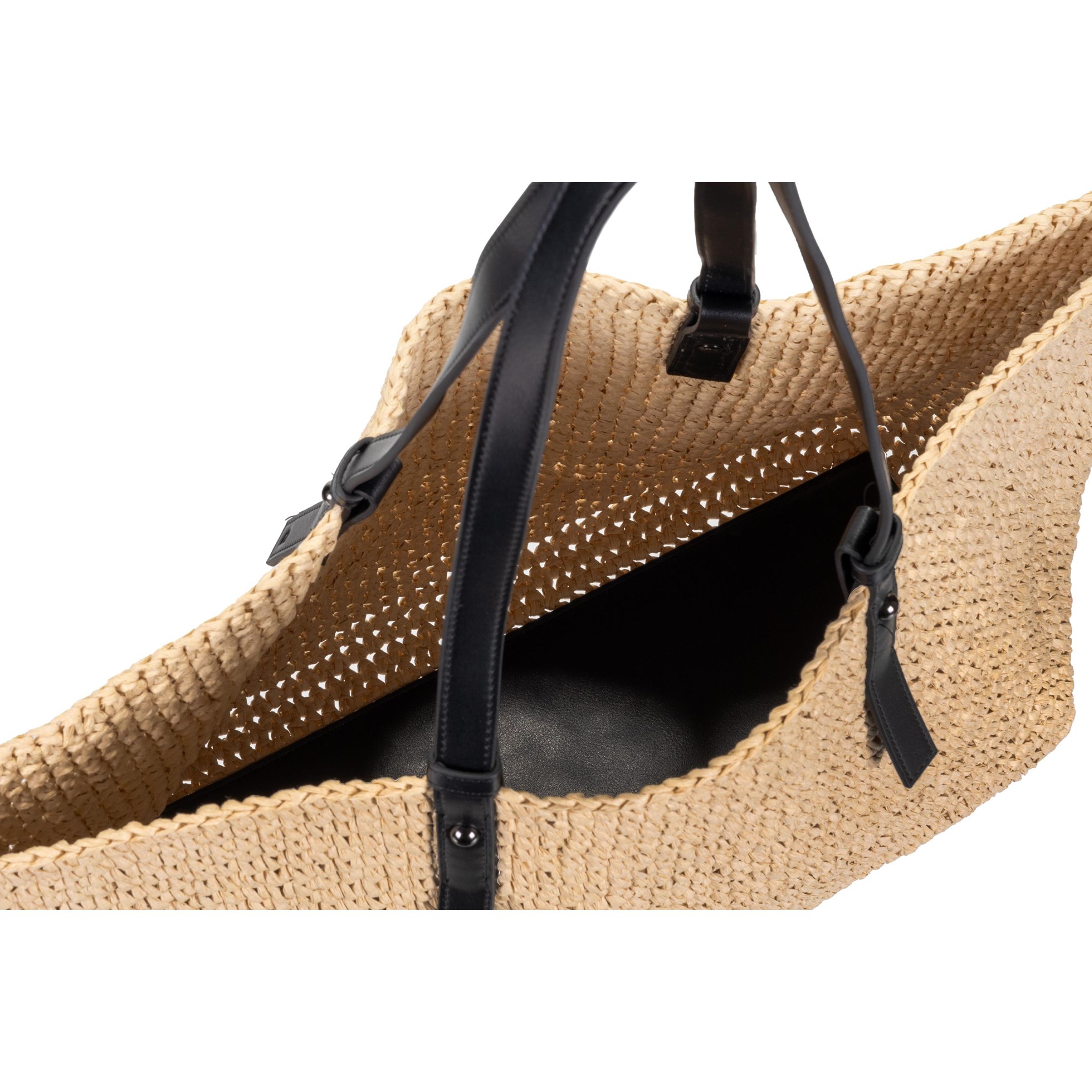 Slaměná taška Monk & Anna KAMI black_1