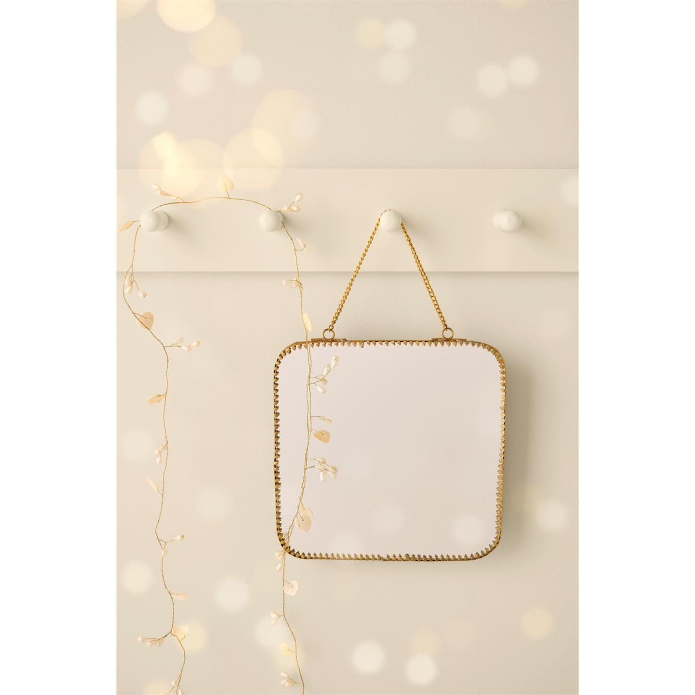 Girlanda s korálky ve tvaru srdce Ib Laursen D.180 cm bílá_2