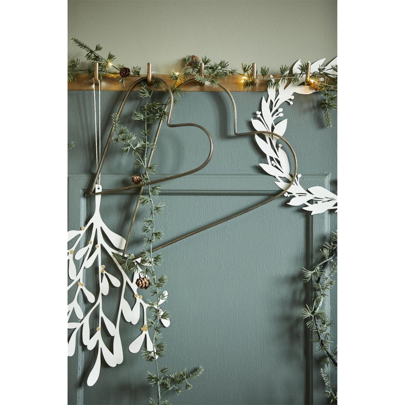 Kovová dekorace Ib Laursen srdce V.30 cm zlatá_0