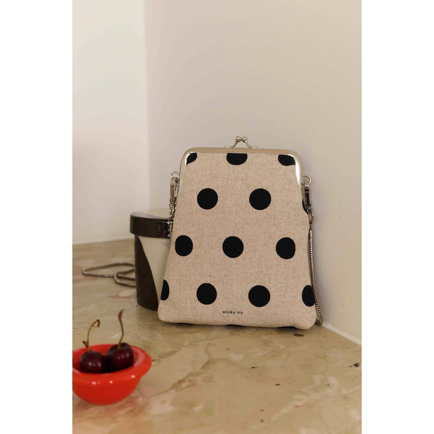 Pouzdro na telefon / peněženka STICKY SIS CLUB dots_1