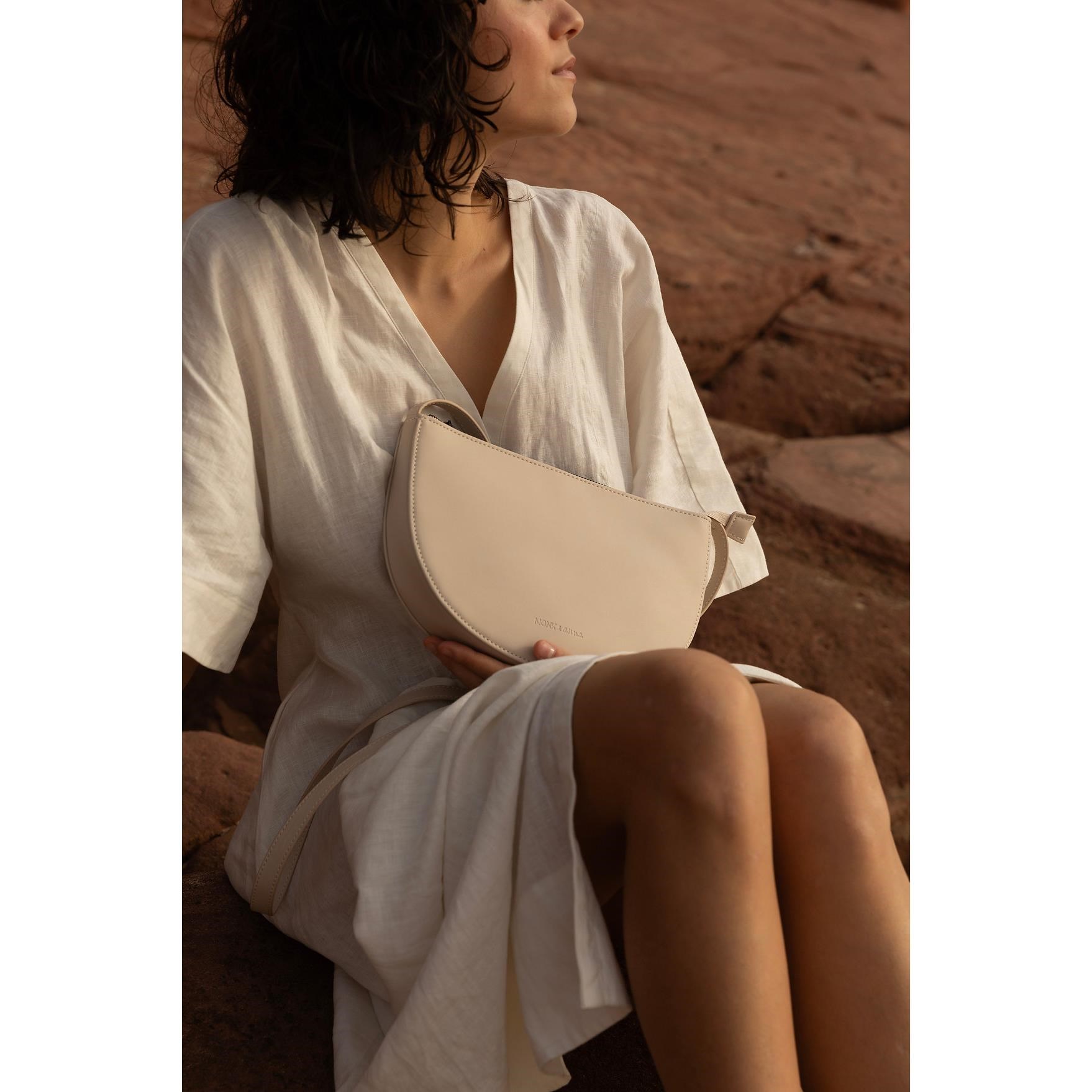 Kabelka Monk & Anna FAROU půlměsíc stone_1