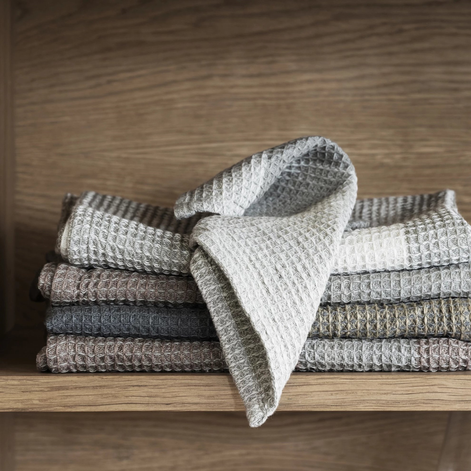 Sada bavlněných utěrek Blomus GANO 70x50cm SET/2ks šedohněd_1