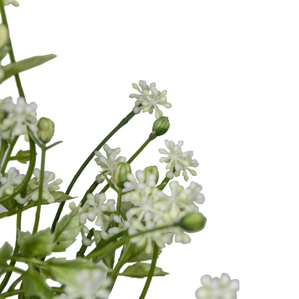 Umělá větvička květiny Pumila 34cm bílá_0